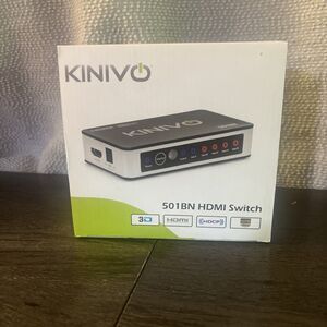 Kinivo 501BN 5-Port HDMI Switch With Remote - Full HD 1080p & 3D Support